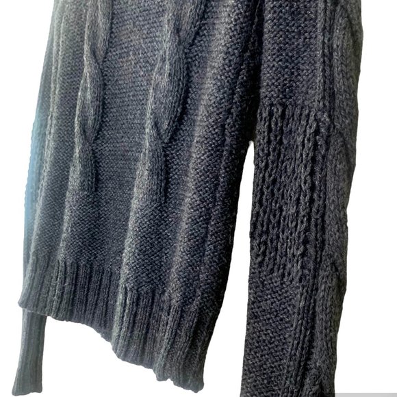 American Eagle Cable Knit Chunky Wool Blend Cardigan - Picture 7 of 12